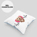 Golden Retriever Besitzer Kissen mit Füllung 40x40 Geschenk Lustiger Spruch Geschenkidee Herzschlag Golden Retriever (Grau) Blau Trendation