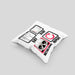 Eat Sleep Metalcore Repeat Kissen mit Füllung 40x40 Geschenk Musik Metal Heavy Kopf (Grau) Grau Trendation