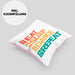Lustige Tänzer Kissen mit Füllung 40x40 Geschenk für Tanzbegeisterte Tanzlehrer Grafik Eat Sleep Dance Repeat (Grau) Rosa Trendation