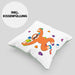 Bouldern Lustige Kissen mit Füllung 40x40 Kletterfans Kletterhalle Geschenkidee (Grau) Grün Trendation