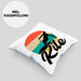 Kitesurfing Kissen mit Füllung 40x40 Geschenk für Kitesurfer Geschenkidee Vintage Grafik (Grau) Blau Trendation