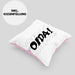 Oida Kissen mit Füllung 40x40 Geschenk Bayern Bayrisch Dialekt (Grau) Rosa Trendation