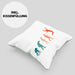 Lustige Badminton Kissen mit Füllung 40x40 Geschenk für Badmintonspieler Badminton Lehrer Coach Trainer Geschenkidee Evolution (Grau) Grün Trendation