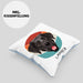 Labrador Besitzer Kissen mit Füllung 40x40 Geschenk Lustiger Spruch Geschenkidee Labrador Mama Papa (Grau) Blau Trendation