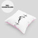 Geschenk für Drachenflieger Kissen mit Füllung 40x40 Herzschlag Hängegleiter Motiv (Grau) Rosa Trendation