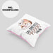 Sag Deiner Katze Pspspsps Von Mir Kissen mit Füllung 40x40 Geschenkidee für Katzen-Besitzerin Katzenmama (Grau) Rosa Trendation