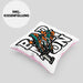 Badminton-Kissen mit Füllung 40x40 Geschenk für Badminton-Spieler Badminton-Trainer (Grau) Rosa Trendation