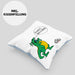 Boule Kissen mit Füllung 40x40 Geschenk Boule-Spieler Geschenkidee Spruch T-Rex Dino Ich Hasse Boule Spielen (Grau) Blau Trendation