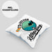 Kitesurfing Kissen mit Füllung 40x40 Geschenk für Kitesurfer Geschenkidee I'd Rather Be Kitesurfing (Grau) Blau Trendation