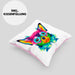 Chihuhahua Mama Besitzer Kissen mit Füllung 40x40 Geschenkidee Frauchen Herrchen Herz Bunte geschenkidee (Grau) Rosa Trendation