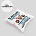 Französische Bulldogge Besitzer Kissen mit Füllung 40x40 Geschenk Lustiger Spruch Geschenkidee Besitzerin Französische Bulldogge Haben Personal (Grau) Rosa Trendation