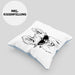 Llama Alpaka Kissen mit Füllung 40x40 Geschenk Lama Geschenkidee für Lama-Fans (Grau) Blau Trendation