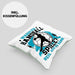 Handball Geschenk Kissen mit Füllung 40x40 Geschenkidee Handball-Spieler Handballspielerin Mädchen Jungs Warum Ich Handball Spiele? (Grau) Grün Trendation