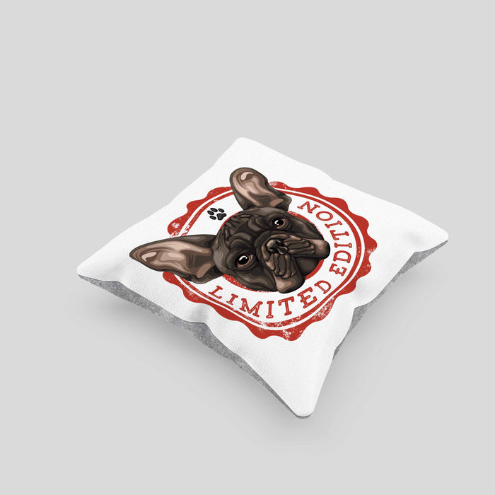 Boxer Hunde Kissen mit Füllung 40x40 Geschenk Hundebesitzerin Boxer Frauchen Herrchen Geschenkidee Kaffee-Kissen mit Füllung 40x40 Limited Edition (Grau) Grau Trendation