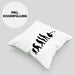 Boule Kissen mit Füllung 40x40 Geschenk Boule-Spieler Geschenkidee Spruch Boule Evolution Grafik (Grau) Grün Trendation