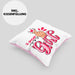 K-Pop Girl Kissen mit Füllung 40x40 Geschenkidee für K-Pop Fans Asiatische Musik (Grau) Rosa Trendation