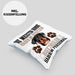 Rottweiler Besitzer Kissen mit Füllung 40x40 Geschenk Lustiger Spruch Geschenkidee Besitzerin Rottweiler Haben Personal (Grau) Blau Trendation