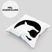 Lustige Tapir Kissen mit Füllung 40x40 Geschenk Tapir Liebhaber Grafik (Grau) Blau Trendation