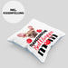 Französische Bulldogge Besitzer Mom Mama Kissen mit Füllung 40x40 Geschenk Lustiger Spruch Geschenkidee Französische Bulldogge Besitzerin (Grau) Blau Trendation