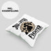 Jiu Jitsu Kissen mit Füllung 40x40 Geschenk für Kampfsportler Geschenkidee Technik über Stärke Spruch (Grau) Grün Trendation