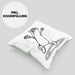 Burrito Geschenk Kissen mit Füllung 40x40 (Grau) Grün Trendation