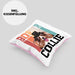 Border Collies Besitzer Kissen mit Füllung 40x40 Geschenk Lustiger Spruch Geschenkidee Retro Vinatge Border Collies (Grau) Rosa Trendation