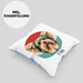 Yorkie Besitzer Kissen mit Füllung 40x40 Geschenk Lustiger Spruch Geschenkidee Yorkie Mama Papa (Grau) Blau Trendation
