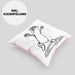 Burrito Geschenk Kissen mit Füllung 40x40 (Grau) Rosa Trendation