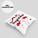 Teufelchen Kissen mit Füllung 40x40 Geschenk für Frauen Teufel (Grau) Blau Trendation