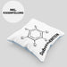 Chemie Kissen mit Füllung 40x40 SubstituENTEN Chemiker Witz Organische Chemie Ente Kaffee Geschenkidee (Grau) Blau Trendation