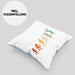 Volleyball Geschenk Kissen mit Füllung 40x40 Evolution Coach Herren Mädchen Kaffee Zubehör Volleyball-Spieler Spielerin (Grau) Blau Trendation