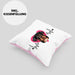 Rottweiler Besitzer Kissen mit Füllung 40x40 Geschenk Lustiger Spruch Geschenkidee Herzschlag Rottweiler (Grau) Rosa Trendation