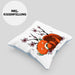 Lustige Roter Panda Kissen mit Füllung 40x40 - Ein süßes Geschenk für Panda-Liebhaber (Grau) Blau Trendation