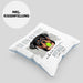 Rottweiler Besitzer Kissen mit Füllung 40x40 Geschenk Lustiger Spruch Geschenkidee Besitzerin Ich Bin Nicht toll Aber Mein Rottweiler Ist Es (Grau) Blau Trendation