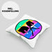 Hobbyhorse Mädchen Kissen mit Füllung 40x40 Geschenk Hobby Horse Pferde Grafik (Grau) Grün Trendation