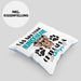 Chihuhahua Besitzer Kissen mit Füllung 40x40 Geschenk Das Ist Chihuhahua Glitzer Hundehaare Geschenkidee Frauchen Herrchen (Grau) Blau Trendation