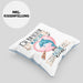 Delfine Kissen mit Füllung 40x40 Geschenk Frauen Ich Bin Bloß Ein Mädchen Das Delfine Liebt Delfine-Liebhaberin Geschenk Spruch Geburtstag (Grau) Blau Trendation