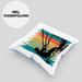 Kitesurfing Kissen mit Füllung 40x40 Geschenk für Kitesurfer Geschenkidee (Grau) Blau Trendation