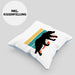 Gepard Kissen mit Füllung 40x40 Geschenk Retro (Grau) Blau Trendation
