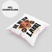 Die Mit Dem Labbi Geht Kissen mit Füllung 40x40 Gassi Gehen Labrador Besitzerin Geschenkidee Frauchen Geschenk (Grau) Rosa Trendation