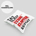 Steinmetz Kissen mit Füllung 40x40 Geschenk Spruch Geschenkidee Eat Sleep Steine Klopfen Repeat (Grau) Grün Trendation