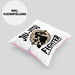Jiu Jitsu Kissen mit Füllung 40x40 Geschenk für Kampfsportler Geschenkidee Technik über Stärke Spruch (Grau) Rosa Trendation