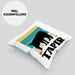 Lustige Tapir Kissen mit Füllung 40x40 Geschenk Tapir Liebhaber Grafik Retro (Grau) Blau Trendation