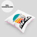 Kissen mit Füllung 40x40 Drachenflieger-Grafik Geschenk Drachenfliegen Drachenflieger Hängegleiter (Grau) Rosa Trendation