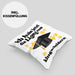 Bachelor Geschenk Abschluss Kissen mit Füllung 40x40 Spruch Master Abitur Abi Graduation Bestanden Prüfung (Grau) Grün Trendation