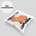 Respect The Capybara Kissen mit Füllung 40x40 Capybara Tier Geschenk für Capybara Liebhaber (Grau) Grün Trendation