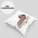Kissen mit Füllung 40x40 mit Capybara-Motiv Geschenk für Capybara Liebhaber (Grau) Grün Trendation