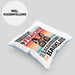 Schäferhund Besitzerin Frauchen Kissen mit Füllung 40x40 Geschenk Lustiger Spruch Geschenkidee Vorsicht Vor Dem Frauchen (Grau) Blau Trendation