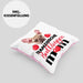 Französische Bulldogge Besitzer Mom Mama Kissen mit Füllung 40x40 Geschenk Lustiger Spruch Geschenkidee Französische Bulldogge Besitzerin (Grau) Rosa Trendation