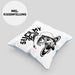 Fischer Karpfen Angler Geschenk Kissen mit Füllung 40x40 Fischer Fisch Suck My Balls Anglergeschenke (Grau) Blau Trendation